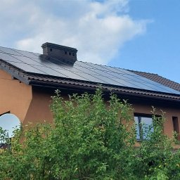 Zwonowice instalacja fotowoltaiczna na dachu, panele full black