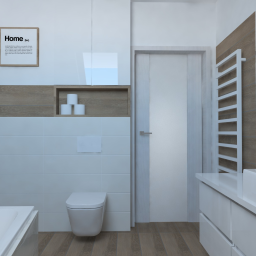 Projekt łazienki - dom jednorodzinny