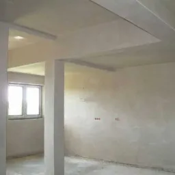 Tynki gipsowe w pomieszczeniu gospodarczym