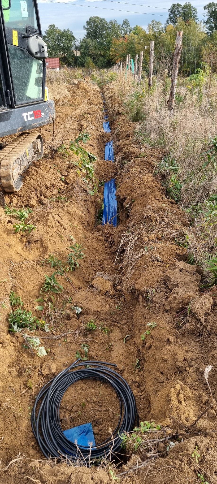 Wykopy pod kable