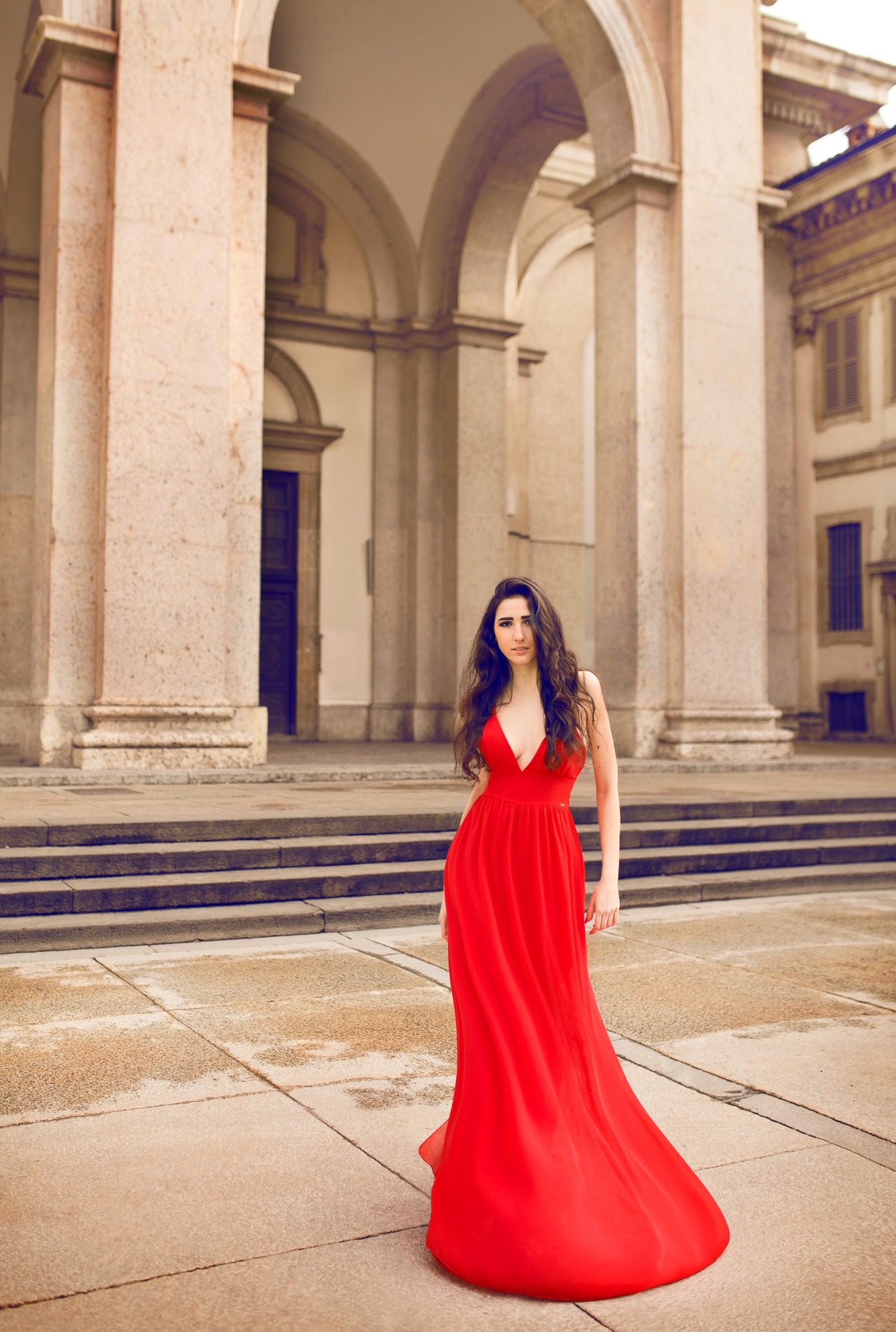 Sesja dla marki modowej w Mediolanie