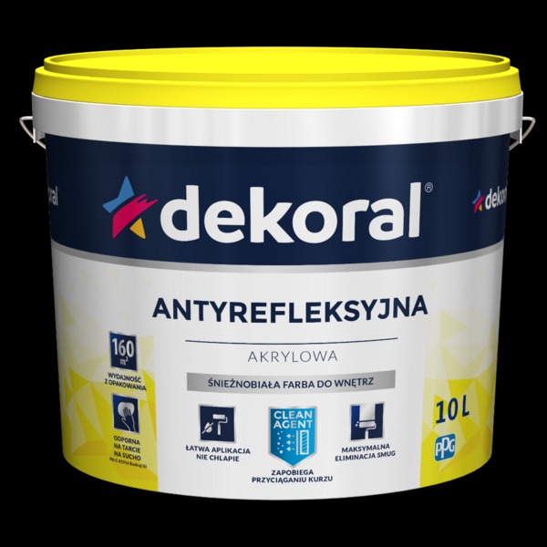 Dekoral Farba antyrefleksyjna - dostępne opakownia : 3L, 5L i 10 L