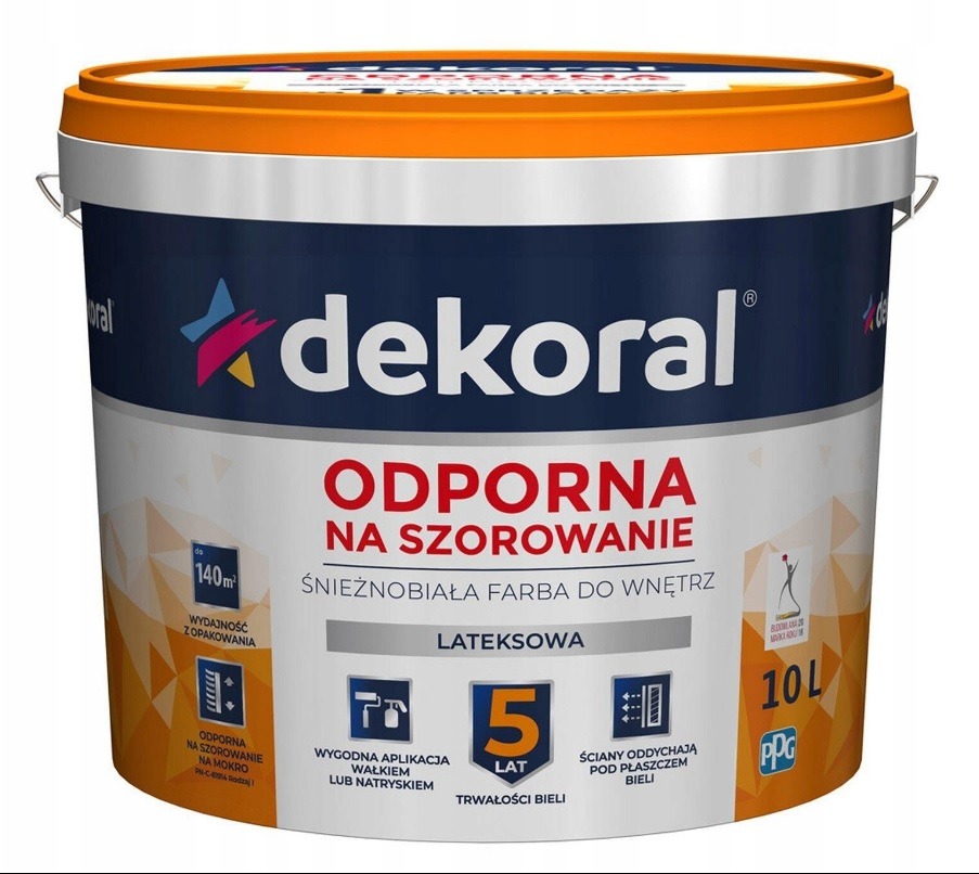 Farba wewnętrzna Dekoral - odporna na szorowanie