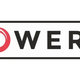 Logo firmy FlexiPower Group z czerwonym okręgiem w nazwie, umieszczone na czarnym tle.