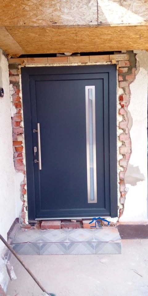 Okna w kolorze antracytowym