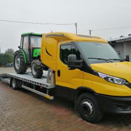 Transport samochodów osobowych, dostawczych, ciężarowych, maszyn rolniczych, wózków widłowych i inne