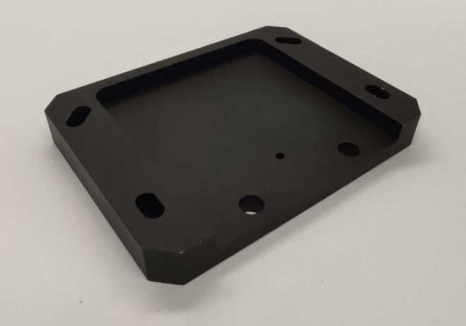 Frezowanie CNC aluminium, anodowanie czarne.