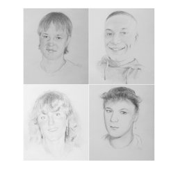 Portrety ołówkowe, każdy ma format A4