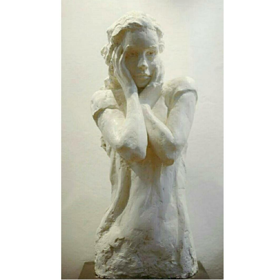 Gips, portret, wielkość 1:1 (ok. 85 cm wysokości)