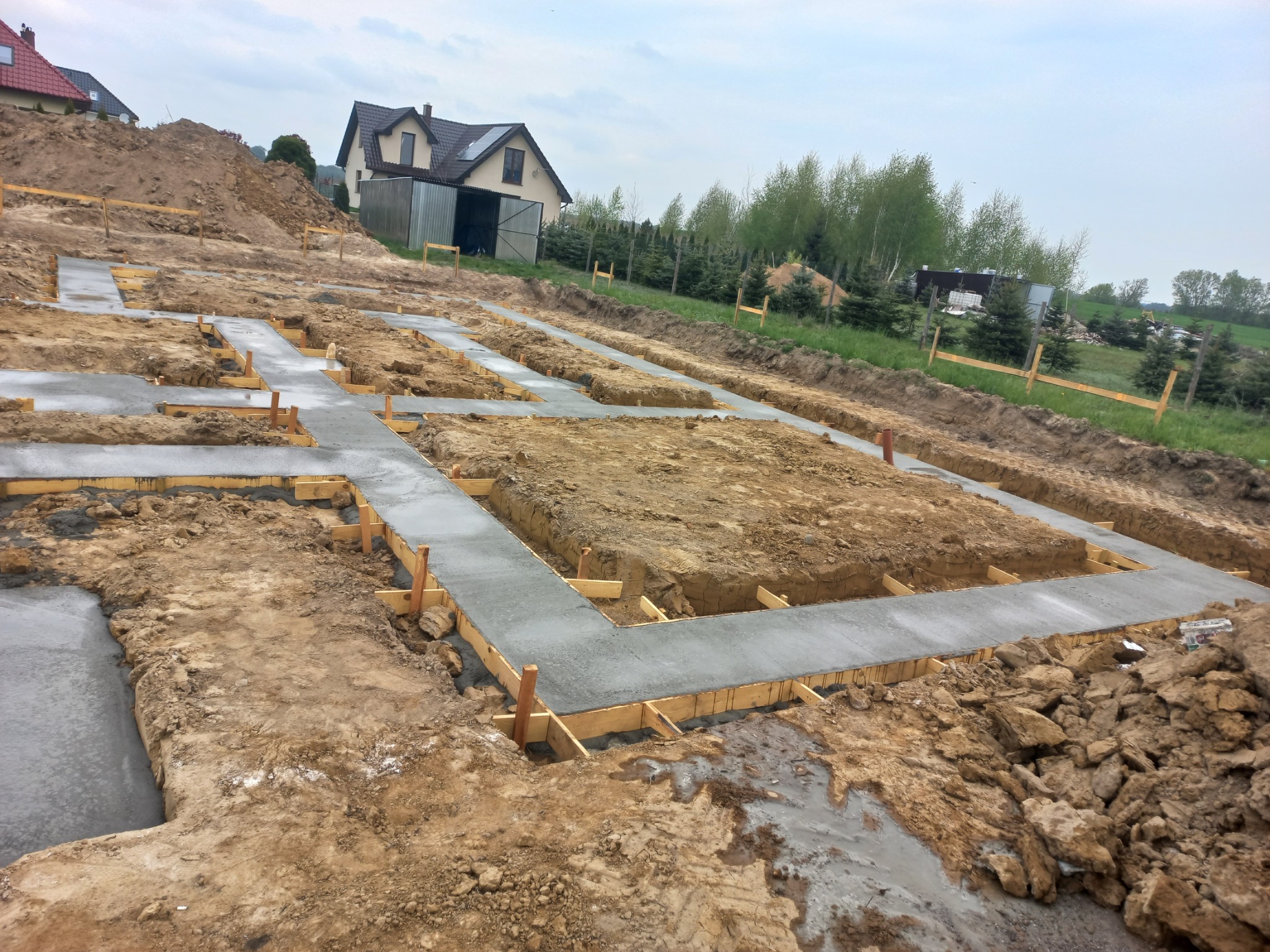 ława fundamentowa ' dom w widliczkach '