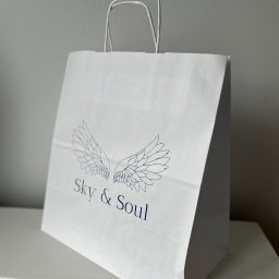 Papierowa torba z logo firmy 
