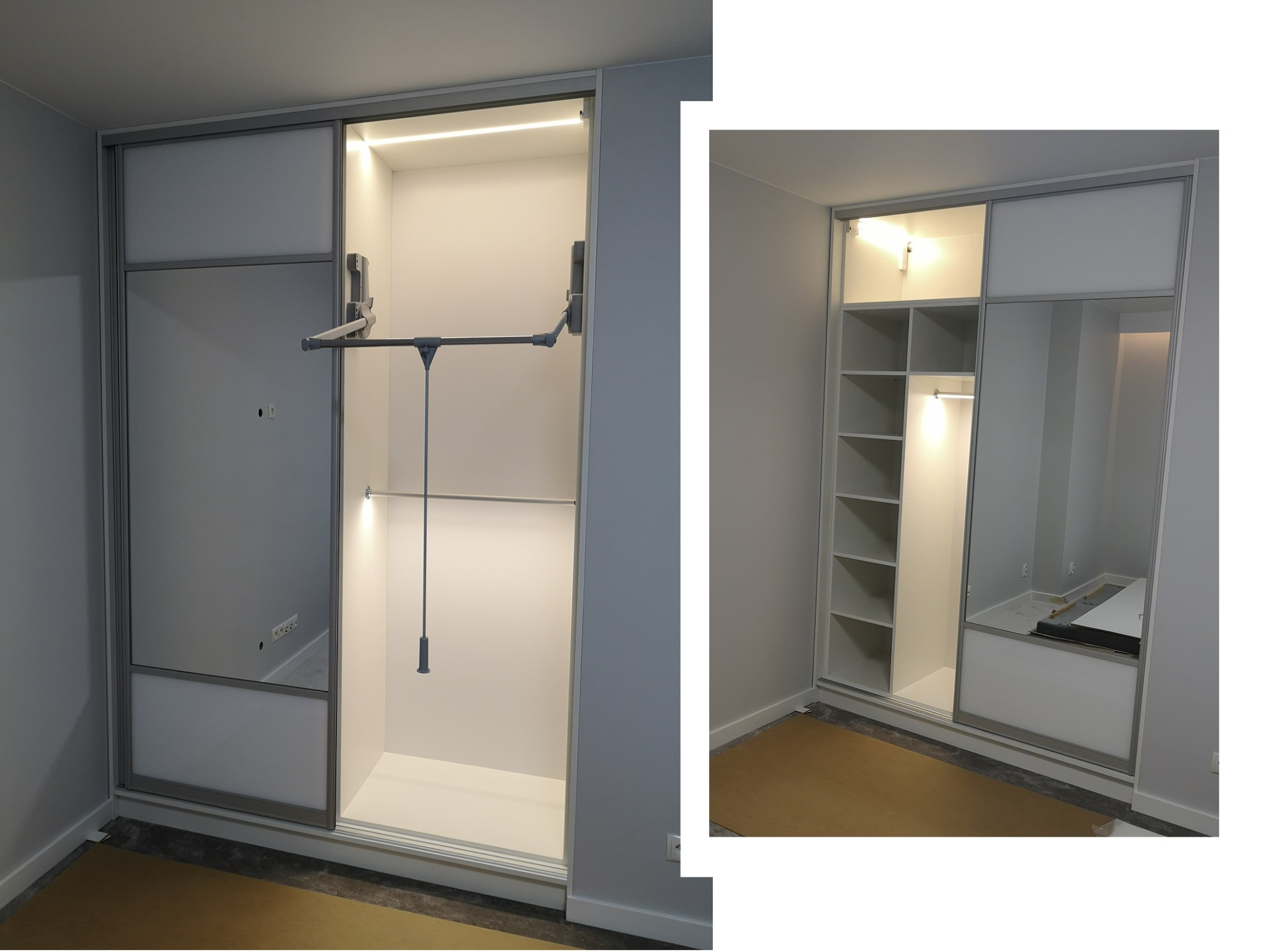 Mała Szafa w Sypialni z Wewnętrznym Podświetleniem