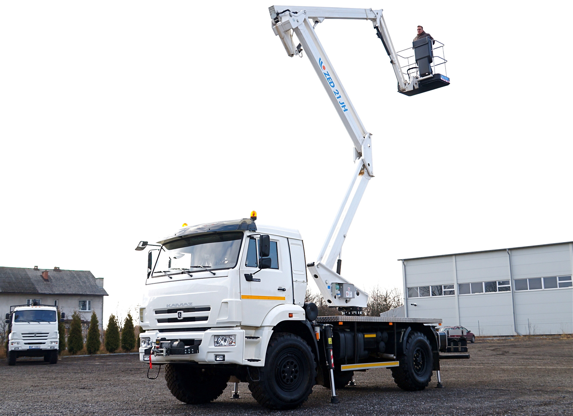 KAMAZ 4x4 podnośnik koszowy 21m