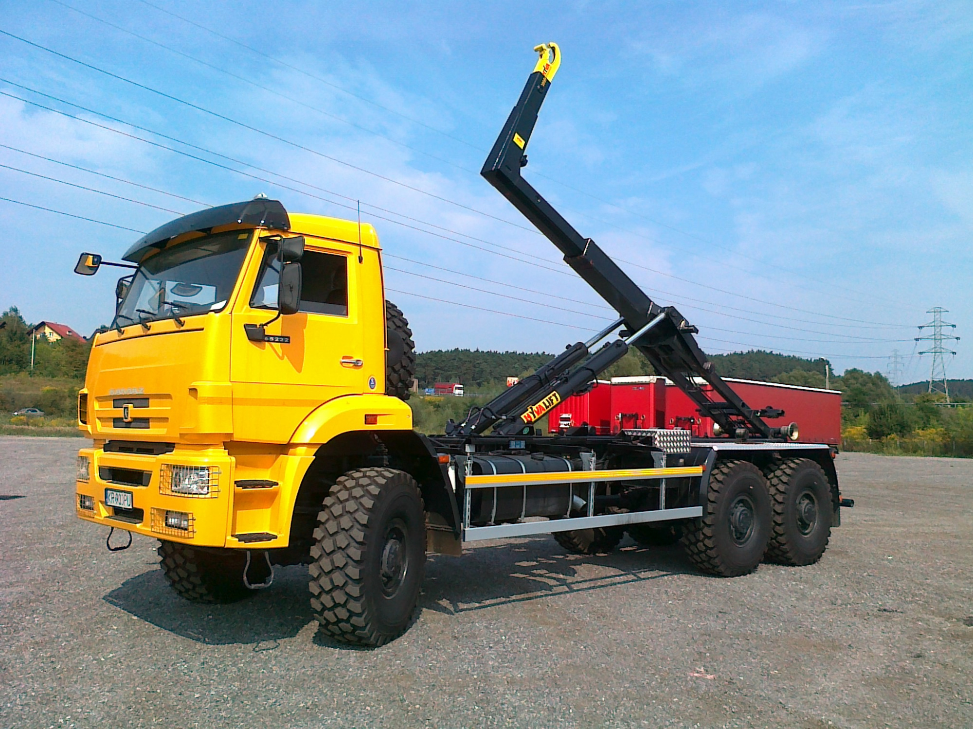 KAMAZ 6x6 duży hakowiec