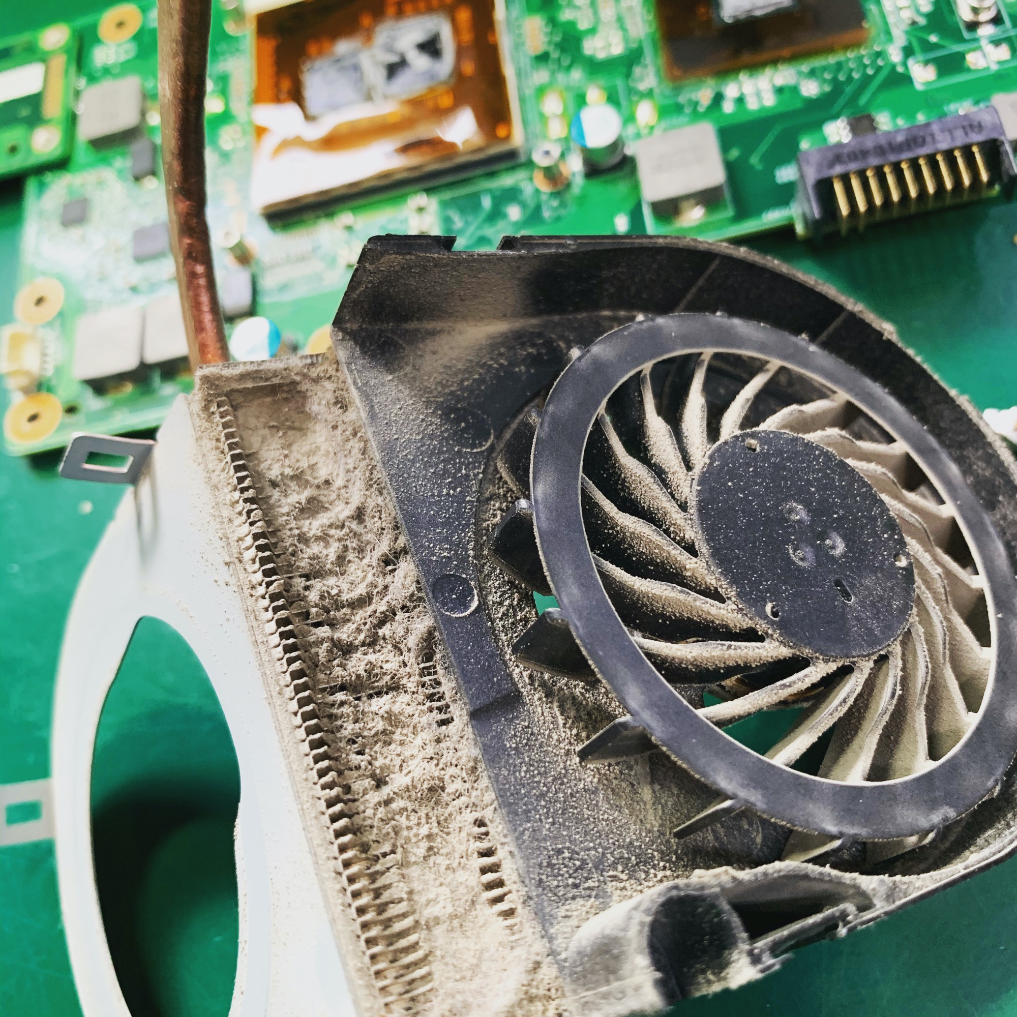 I jak tu ma się nie grzać laptop.