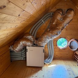 ADAPIA SPÓŁKA Z OGRANICZONĄ ODPOWIEDZIALNOŚCIĄ - montaż rekuperacji w istniejącym budynku, rekuperator z wymiennikiem obrotowym marki flexit