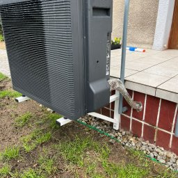 montaż pompy ciepła typu split, Panasonic