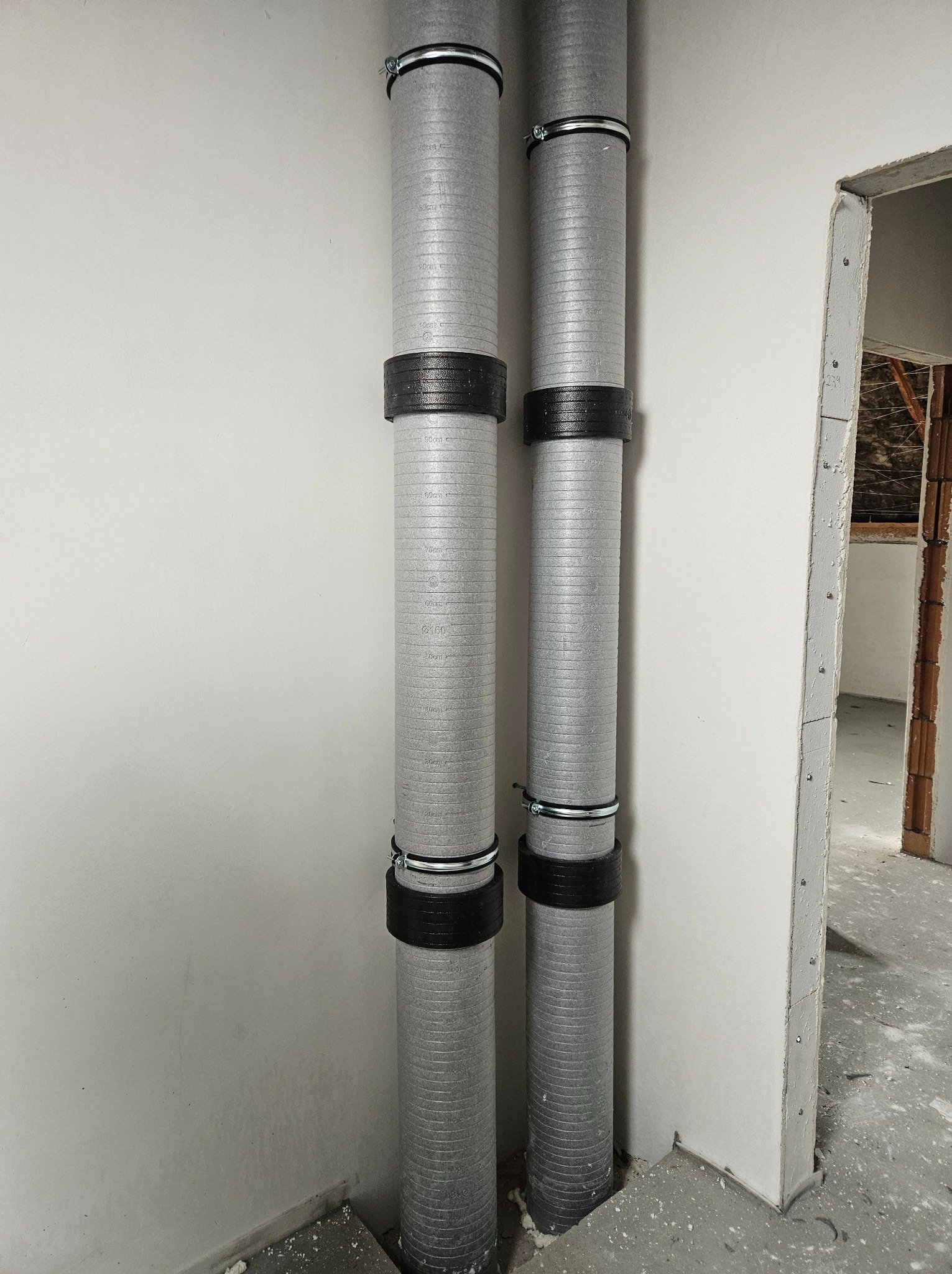 piony wentylacyjne systemu rekuperacji