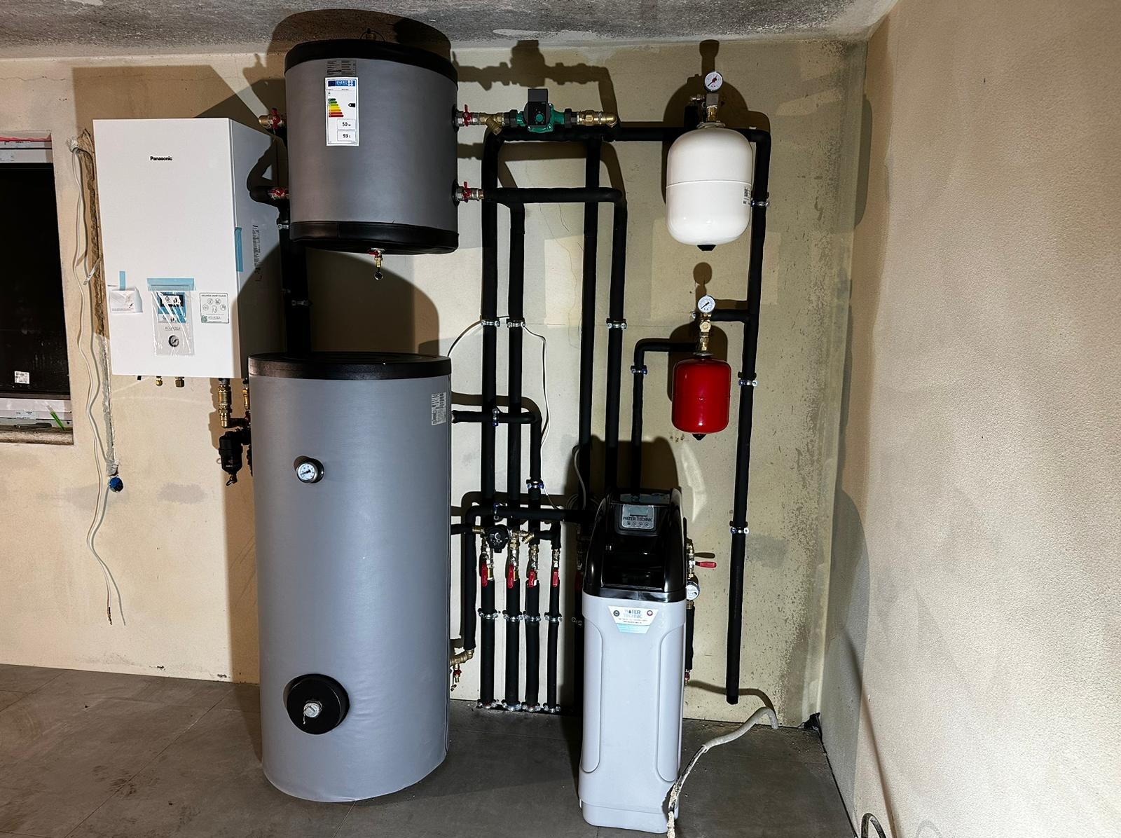 kotłownia z pompą ciepła Panasonic TCAP