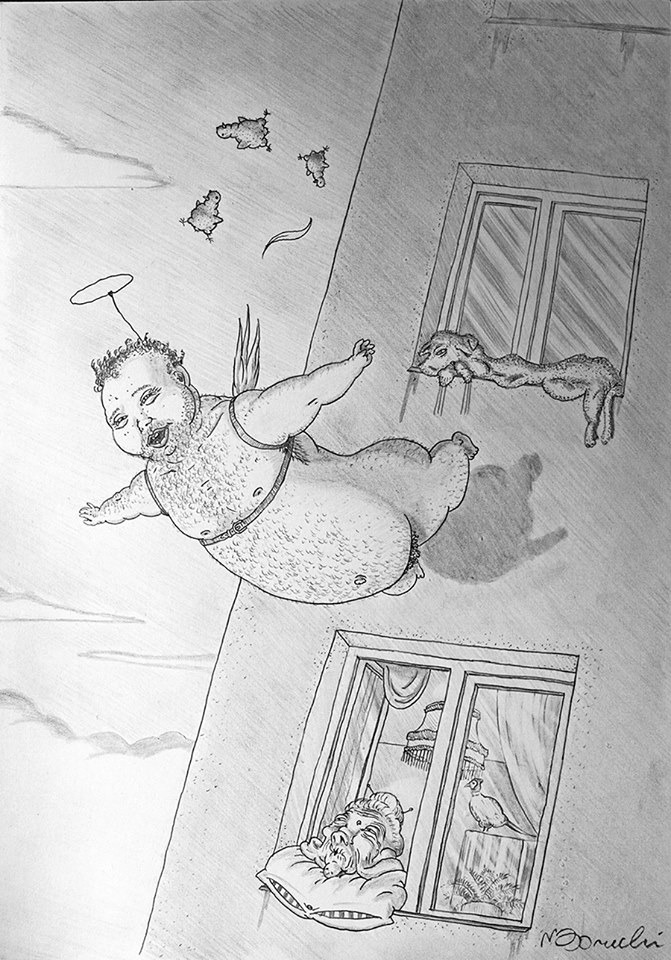 'Cherubin', Rysunek ołówkowy, A4