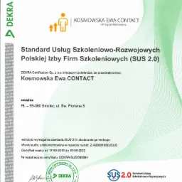 Potwierdzenie jakości wykonywanych usług