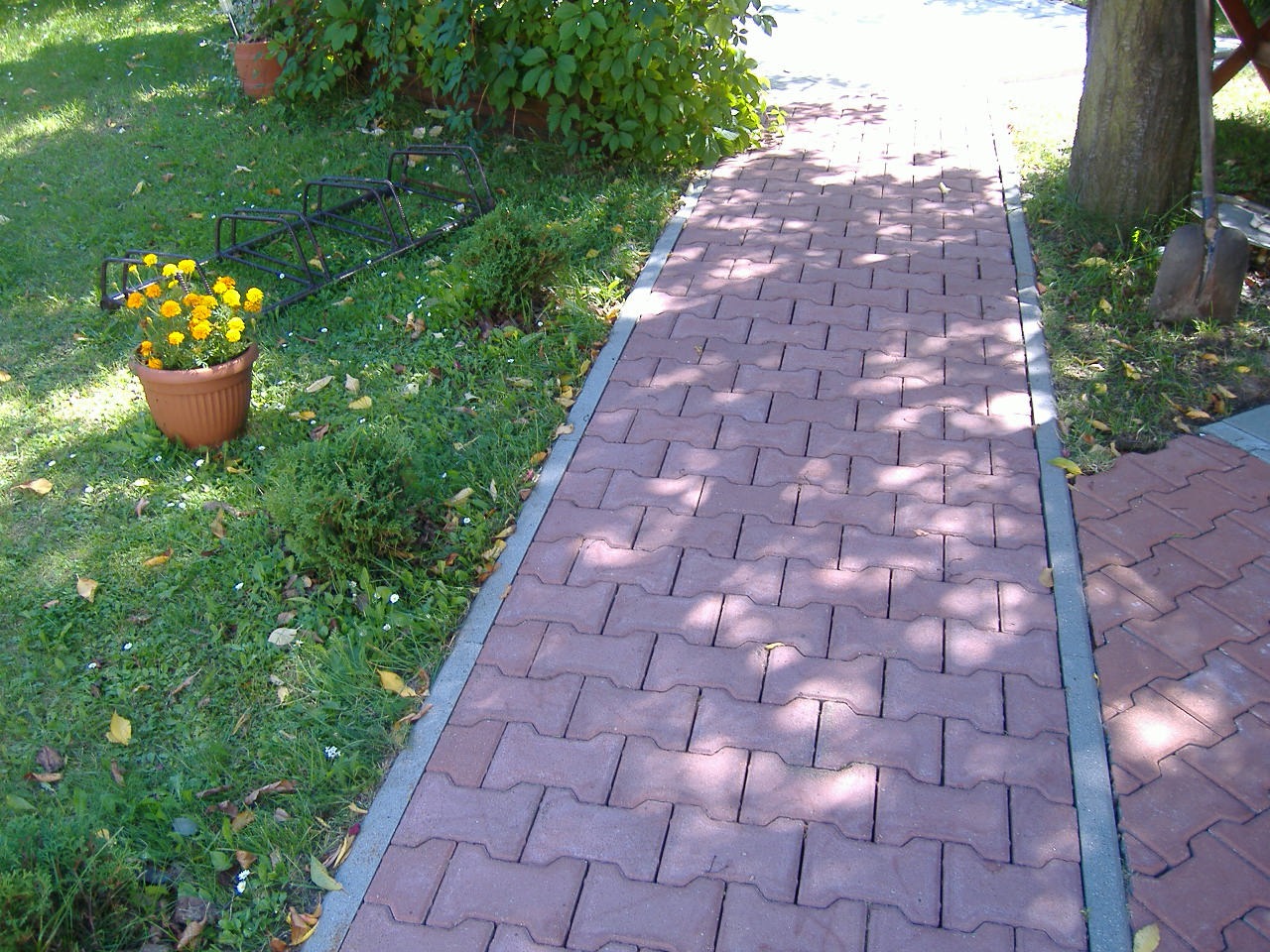 Kostka brukowa po wyczyszczeniu