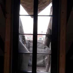 Okna drewniane ocieplane wełna 