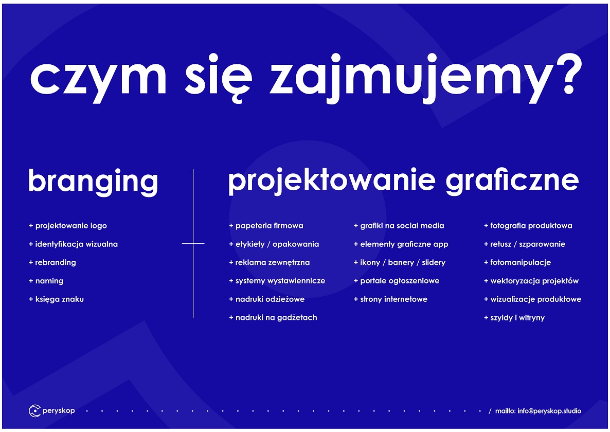 Studio graficzne PERYSKOP - co robimy?