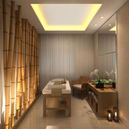 Sufit napinany w salonie spa wraz z przyjaznym oświetleniem nadaje przytulnego klimatu i pomaga się odprężyć. Dzięki takiemu urozmaiceniu stworzysz wyjątkową przestrzeń dla relaksu i wyciszenia oraz sprawisz, że Twój salon będzie dla gości niezapomniany ❤️