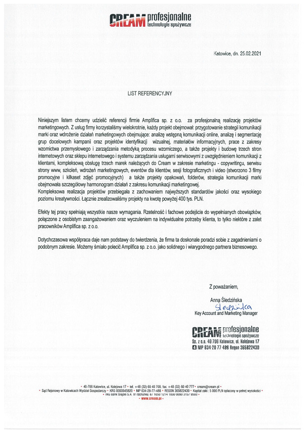 Referencje 2 - Cream