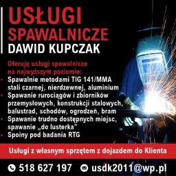 Usługi spawalnicze Dawid Kupczak - Balustrady Nierdzewne Czerwionka-Leszczyny