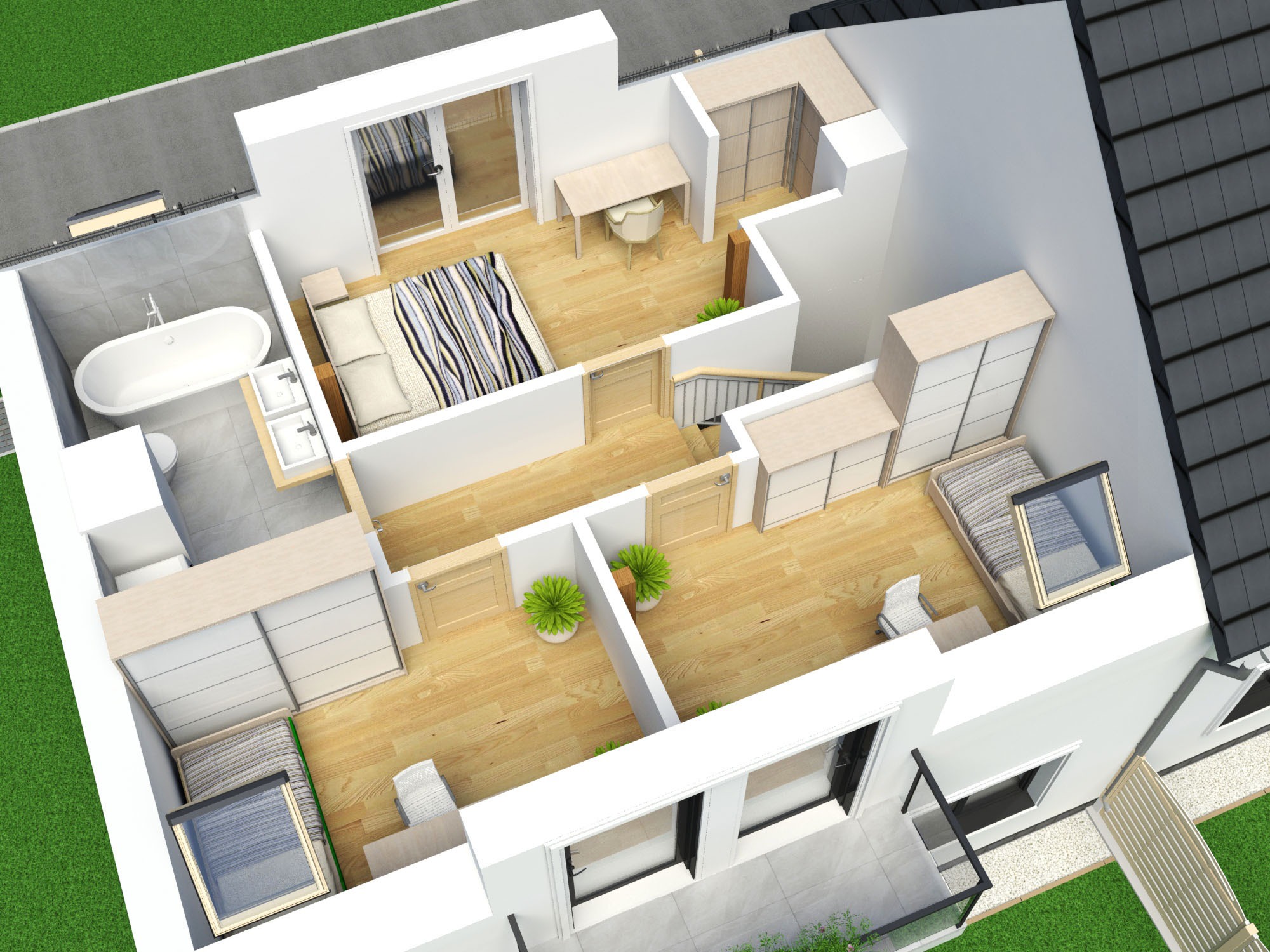 wizualizacja poddasza_dom jednorodzinny