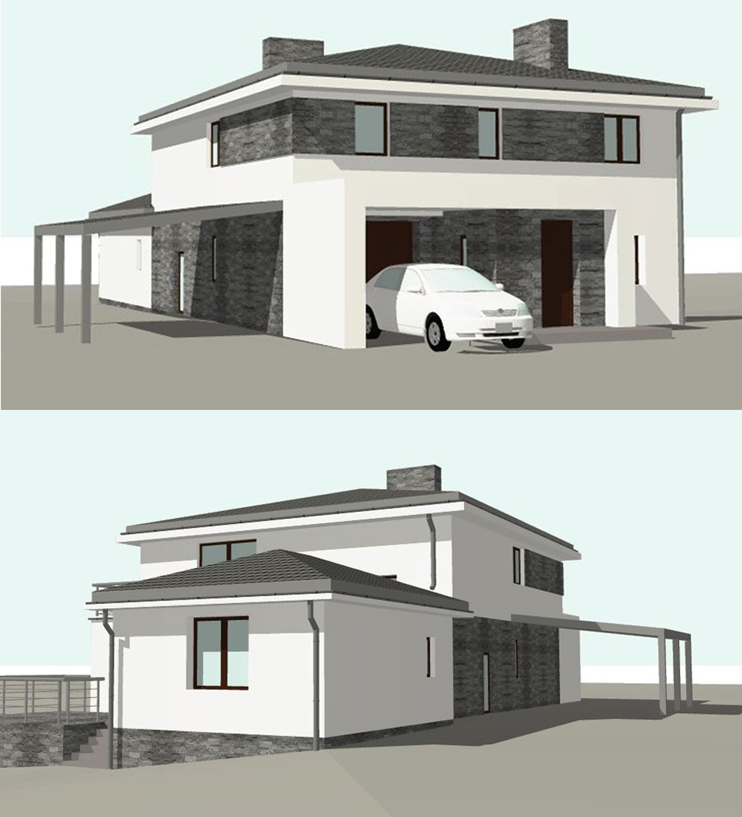 dom jednorodzinny_Obrzycko_metamorfoza elewacji