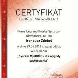 Certyfikat Legrand