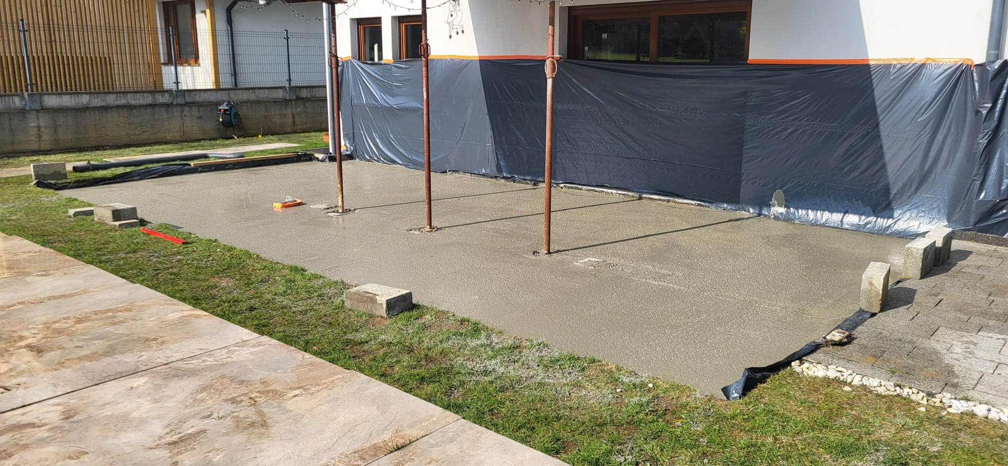 Płyta tarasowa zbrojona.