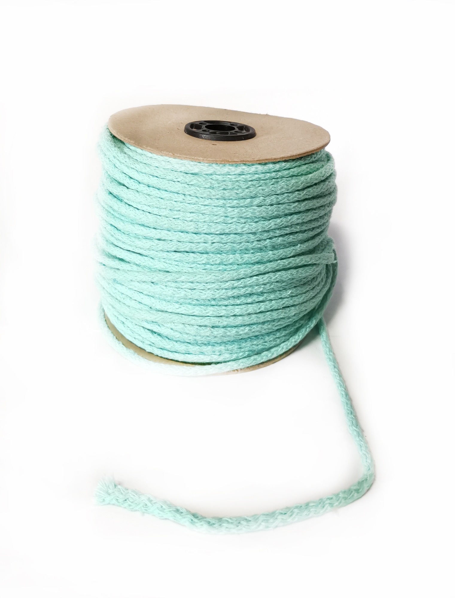 sznurek bawełniany - turkus, 6mm