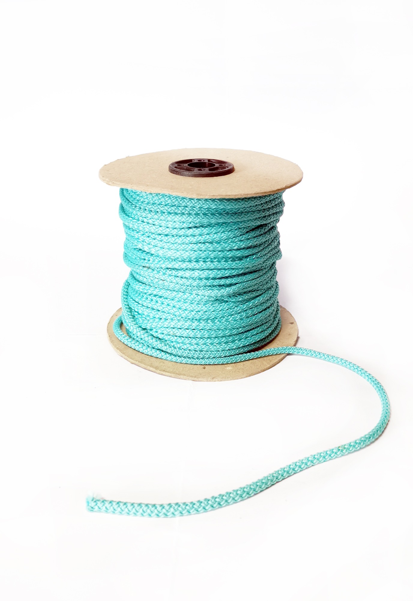 sznurek poliestrowy - turkus, 5mm