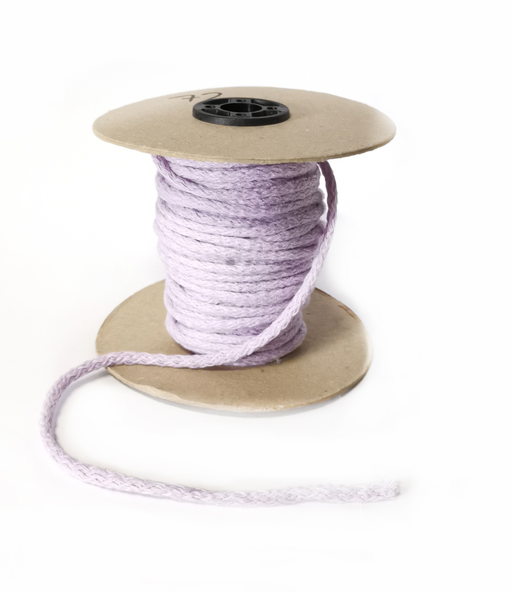 sznurek bawełniany - wrzos, 6mm