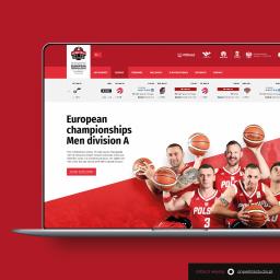 Projekt strony internetowej Mistrzostw Europy w koszykówce na wózkach 