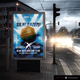 Projekt Citylight (Key Visual) dla klubu sportowego Górnik Wałbrzych