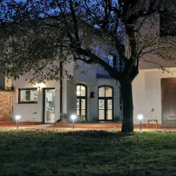 Taras z modrzewia syberyjskiego zabezpieczony olejem (odcień 'Daglezja').