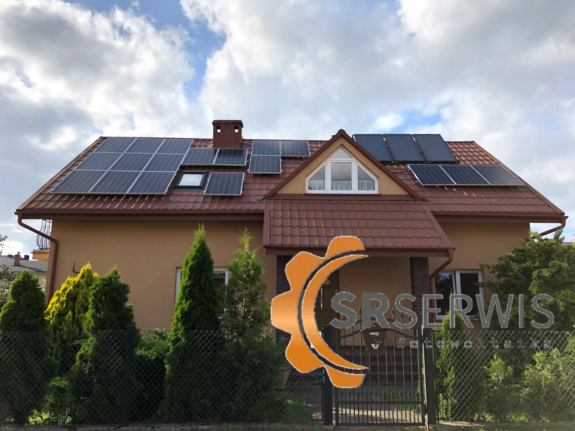 Instalacja na dachu skośnym o mocy 6,12 kWp - Gościcino