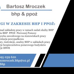 Usługi BHP i PPOŻ Bartosz Mroczek - Szkolenie bhp Dla Pracodawców Czempiń