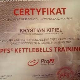 Certyfikat: kettlebells training