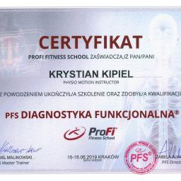 Certyfikat: Diagnostyka Funkcjonalna 