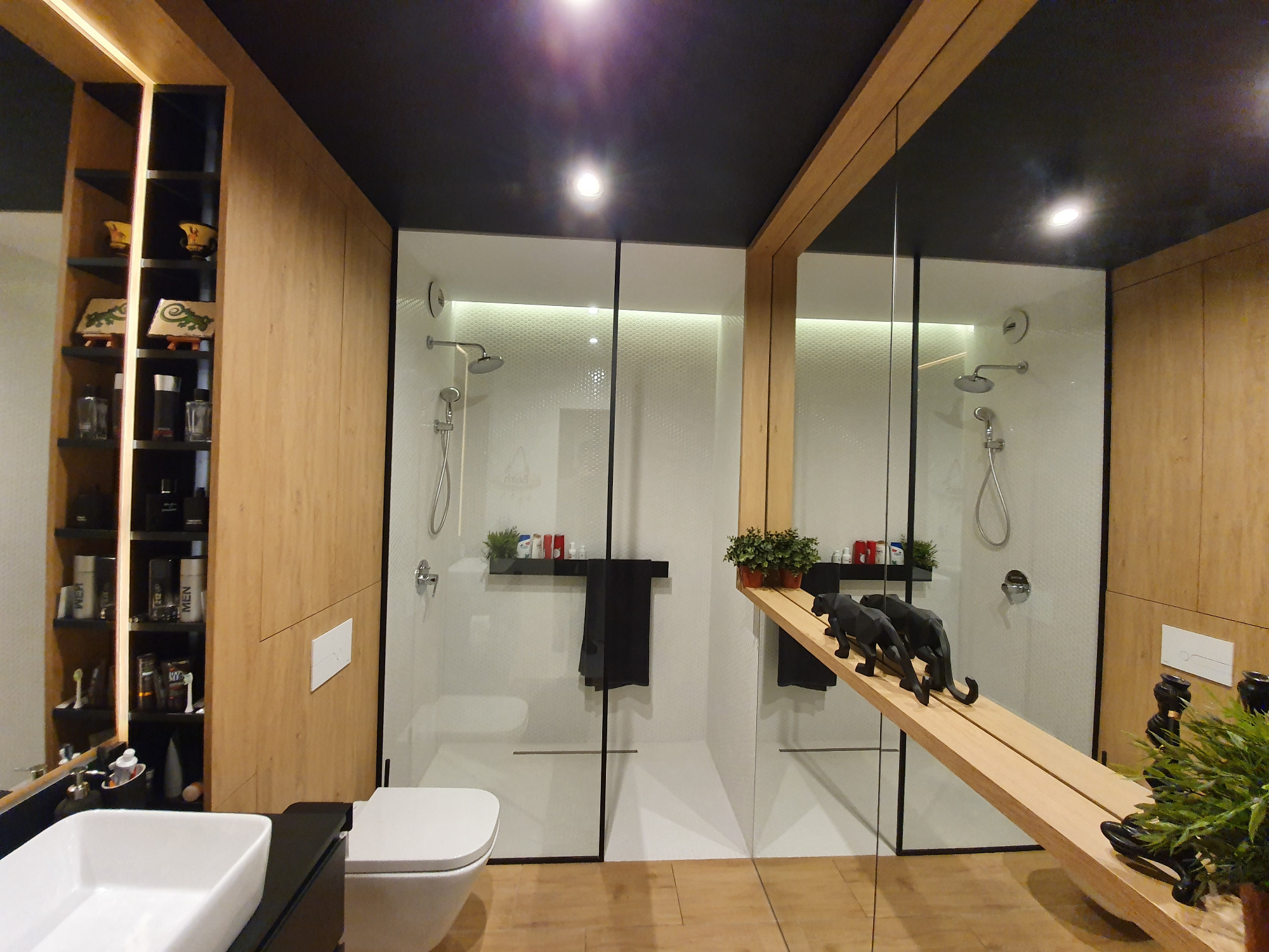 Wykonanie sufitu podwieszanego łazienka