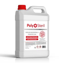 PolySteril Professional płyn antybakteryjny i przeciwwirusowy do dezynfekcji powierzchni 5l