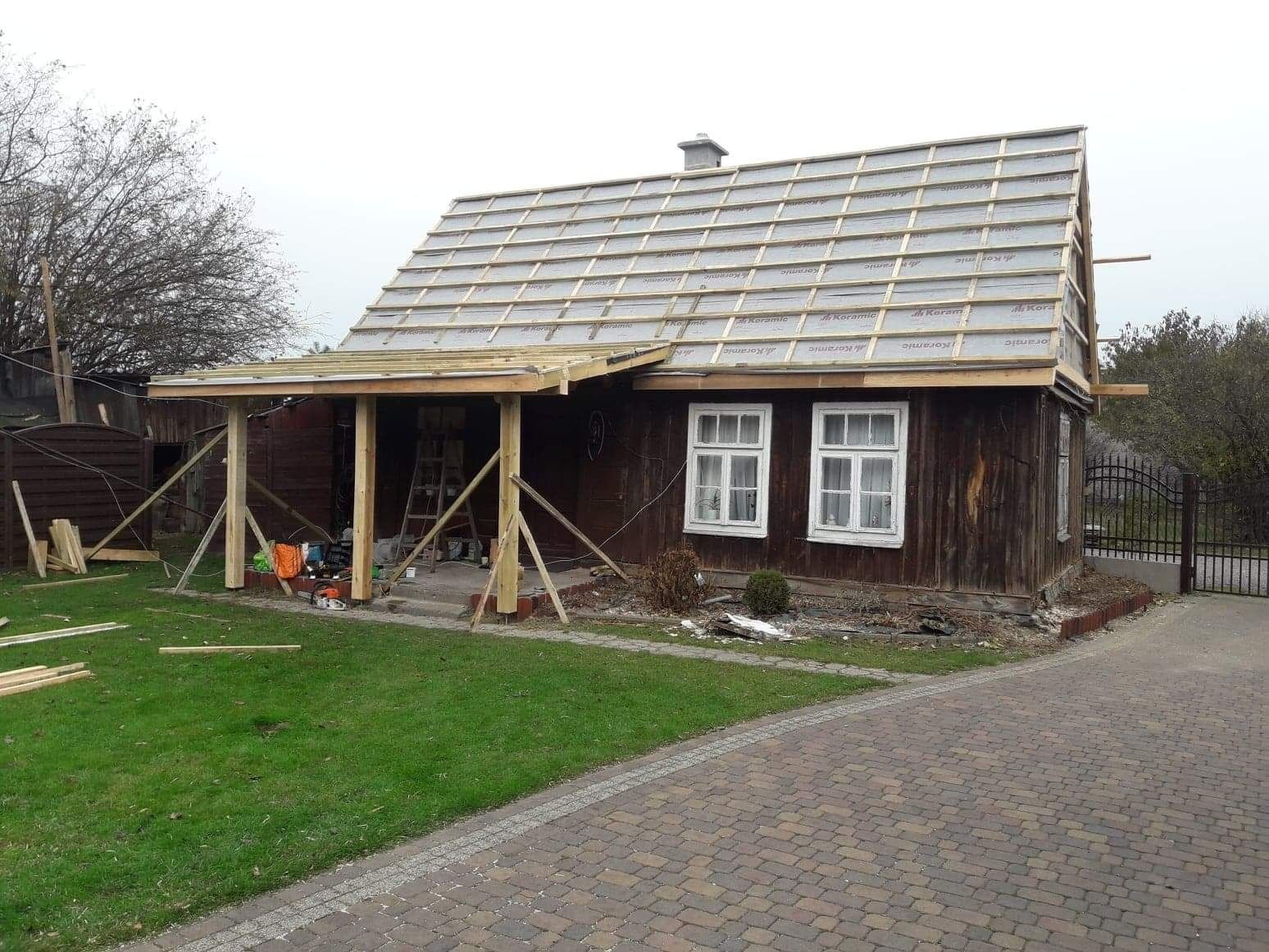 Zmiana całego pokrycia dachowego wraz z ociepleniem