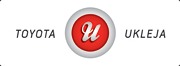 Logo dealera samochodowego Toyota Ukleja z czerwonym symbolem 'U' w okręgu.