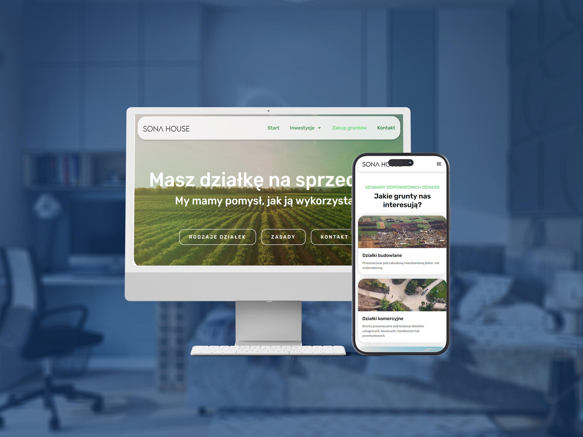 Strony WWW pod sprzedaż gruntów